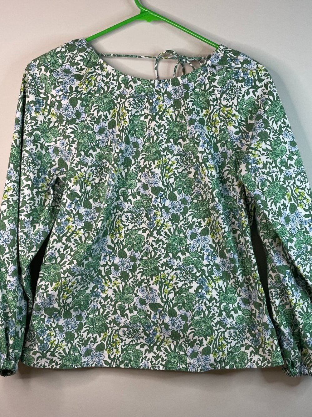 J. Crew Tie-Back Stretch Cotton Poplin Blend Top in Fête Floral Size 4 SOLD OUT